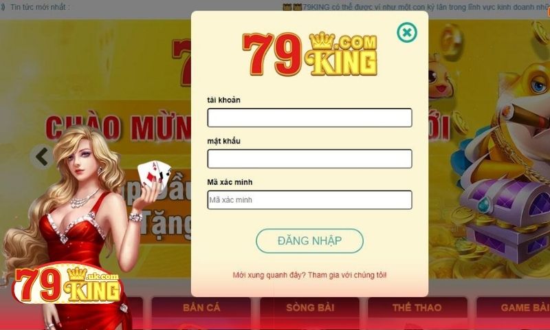 Hướng dẫn đăng ký tài khoản cược tại nhà cái 79King